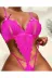 Fiyonklu Dantelli Fuşya Body 3