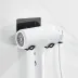 Fön Makine Askısı Siyah Yapışkanlı Fön Makine Tutucu (4745) 2
