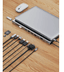 Fulltech FH18- Fh18 12'si 1 Arada Usb-C Çoklayıcı | 2X 4K Hdmı, 100W Pd, Rj45, 3X Usb, Kart Girişi Ve Ses Çıkışı 2