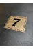 gen GEN10X12-7 Kapı Numarası 10X12 Cm Yapışkanlı No 7 Metalik Altınsarı Kapı Metal 2