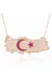 Generic DMR-GMSH-BRKD-PT11003734 Gümüş Rose Ay Yıldız Türkiye Haritası Kadın Kolye 1