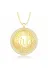 Generic DMR-GMSH-BRKD-PT11003908 Gümüş Gold Allah Yazılı Kadın Kolye 1