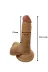 Gerçekçi Testisli Melez Dildo 16.5 Cm 2