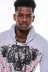 Gri Kaplan Baskılı Kapşonlu Sweatshirt | Wessi 2