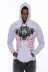 Gri Kaplan Baskılı Kapşonlu Sweatshirt | Wessi 3
