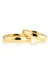 Gumush PBT5456 Gms 4 Mm Düz Bombeli Gold Gümüş Alyans 2