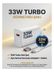 Gunkes 33 Watt Hızlı Şarj Aleti Başlık+Kablo Set 33 W Turbo Hızlı Şarj 3