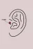 Hafk HFK-MMEYEB673f417e54c043ba6006b638 Mey İthalat® 316L Çelik Gümüş Renk Üçgen Zirkon Taşlı Tragus Piercing 2
