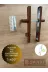 HALL BREATHE 946400351 Kahverengi Pvc Kapı Kolu Seti, 3'lü, Banyo Ve Tuvalet İçin, Şık Ve Dayanıklı 2
