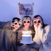 Happy Birthday Yazılı Pembe Fuşya Renk Parti Gözlüğü 12x7 Cm 3