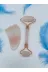 Haremi PRA-7405379-2655 Doğal Taş Pembe Kuvars Kaz Ayaklı Roler Gua Sha Masaj Seti 1