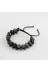 Haremi PRA-8895411-3681 Karlı Obsidyen 8Mm Çift Sıra Makrome Doğal Taş Bileklik 2
