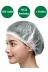 HCG Ambalaj HCG00012121 1, Kalite, Tek Kullanımlık Beyaz Bone, 52 Cm, 100Lü Paket, Çift Lastikli 4