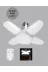 Hsc bilişim klt8912733577563 Tasarruflu Pervane Led Ampül 4 Kollu 60 Watt Geniş Alan Aydınlatma 3