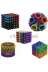 Hsc bilişim mptMT6RT7101 Renkli 216 Mıknatıs Neocube Mıknatıs 5Mm Neodyum 1