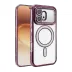 Huawei Honor 600 Joke Simli Magneticsafe Kılıf - Derin Mor 1