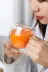 HubbyChef 20CDRLIKULP01 Çift Camlı Cidarlı Cam Kupa 250Ml Ev Ofis Fincanı Çift Katlı Isı Yalıtımlı Kulplu Cam Bardak 2Li Set 1