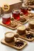 HubbyChef 22ESPBMBRD01 6'lı Bambu Tabaklı Espresso Kahve Bardağı Takımı 1