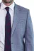 İki Parça Slim Fit Tek Düğmeli Gri Mavi Erkek Takım Elbise 2