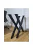 İlgi Trafik Ayarlanabilir Pabuçlu Pingolu X Metal Masa Ayağı 2 Adet En 60Cm Boy 72Cm 50X50 Profil Abronya 3
