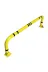 İlgi Trafik KYB-09-3MM-SARI Katlanır Park Bariyeri Otopark Demiri Kişisel Kilitli Yatar Otopark Bariyeri 150 Cm 3Mm Sarı 1