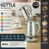 İnoks Çelik Kettle Su Isıtıcısı Kablosuz Kullanım 1.8LT 360° Dönebilme Otomatik Kapanma SK-8031 2