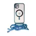 iPhone 11 Kılıf Divo Lazer Askılı Magsafe Kapak - Sierra Blue 1