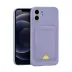 iPhone 11 Kılıf Kelvin Kartvizitli Silikon - Lila 1