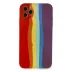 İphone 11 Pro Kılıf Ebruli Lansman Silikon - Kırmızı-mor 1