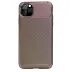 İphone 11 Pro Max Kılıf Auto Focus Karbon Kapak - Kahverengi 3