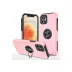 iPhone 12 Kılıf Elit Yüzüklü Kapak - Pembe 1