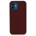 İphone 12 Kılıf Lansman Legant Silikon - Bordo 1