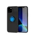 İphone 12 Kılıf Range Yüzüklü Silikon - Siyah-mavi 1