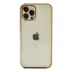 iPhone 12 Pro Kılıf Razer Lensli Silikon - Gold 2