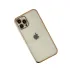 iPhone 12 Pro Kılıf Razer Lensli Silikon - Gold 3