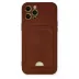 İphone 12 Pro Max Kılıf Kelvin Kartvizitli Silikon - Bordo 1