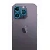 İphone 12 Pro Neon Fosforlu Kamera Lens - Mavi 1