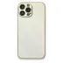 İphone 13 Pro Max Kılıf Coco Karbon Silikon - Beyaz 1