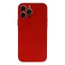 İphone 13 Pro Max Kılıf Nano İçi Kadife Silikon - Kırmızı 1