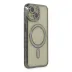 İphone 14 Kılıf Joke Simli Magneticsafe Kılıf - Gri 1