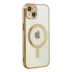 İphone 14 Plus Kılıf Magneticsafe Lazer Silikon - Gold 1