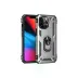 iPhone 14 Pro Kılıf Sofya Yüzüklü Silikon Kapak - Gümüş 1