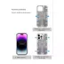 iPhone 14 Pro Max Kılıf Mekanik Bumper Kapak - Gümüş 4