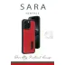 İphone 14 Pro Max Kılıf Sara Kartvizitli Deri Kılıf - Koyu Yeşil 3
