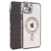 iPhone 15 Kılıf Joke Simli Magneticsafe Kılıf - Derin Mor 1
