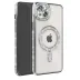 iPhone 15 Kılıf Joke Simli Magneticsafe Kılıf - Gümüş 1