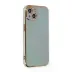 iPhone 15 Kılıf Volet Silikon - Açık Yeşil 3