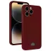 iPhone 15 Pro Max Kılıf Kelvin Kartvizitli Silikon - Bordo 1