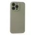 iPhone 15 Pro Max Kılıf Nano içi Kadife Silikon - Beyaz Titanyum 1