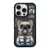 iPhone 15 Pro Max Resmi Nakışlı Ceket Serisi Arka Kapak Köpek 1